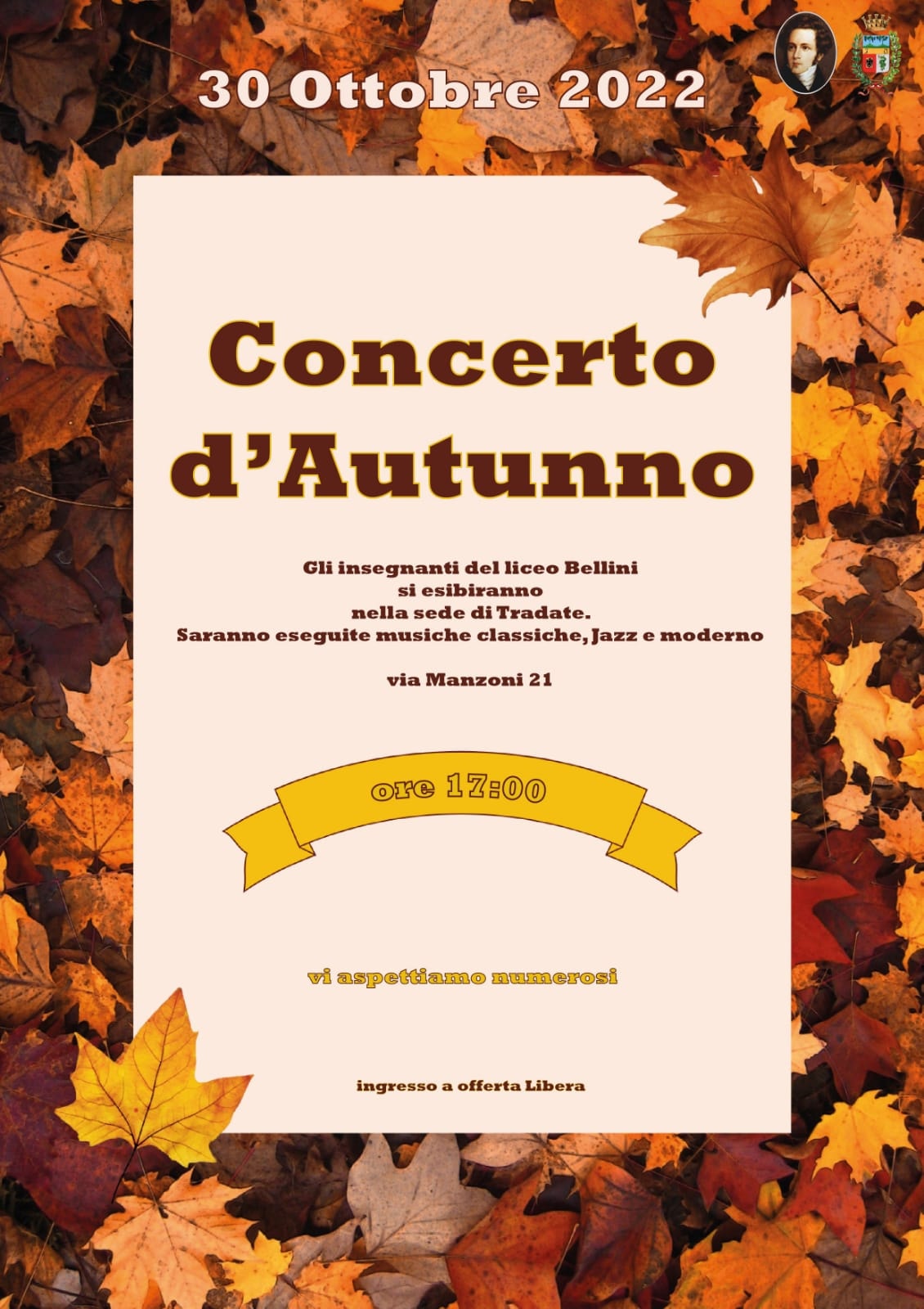 30 /10/2022 – Concerto d’Autunno – Tradate (VA)