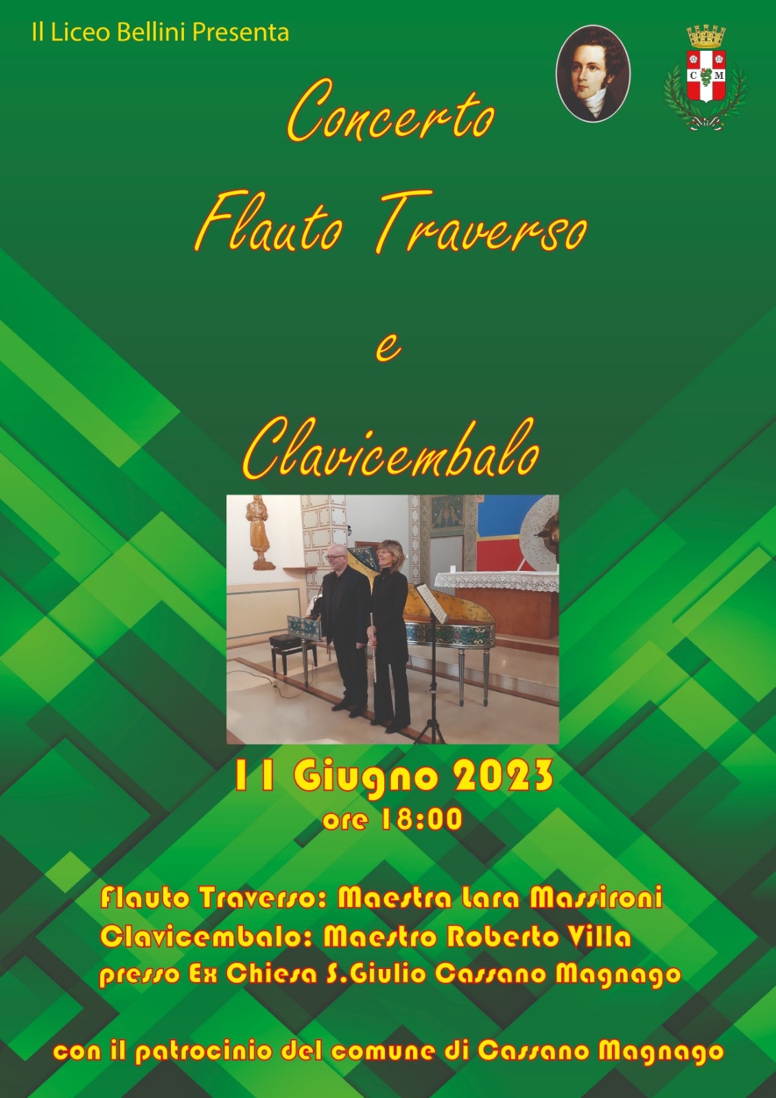 11/06/2023 – Concerto flauto traverso e clavicembalo – Cassano Magnago(VA)