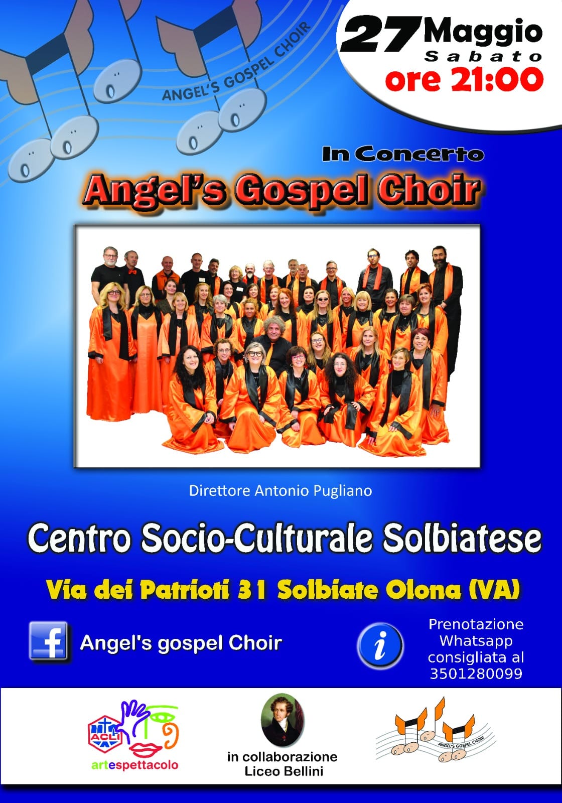 27/05/2023 – Angel’s gospel choir in concert – Solbiate Olona (VA)