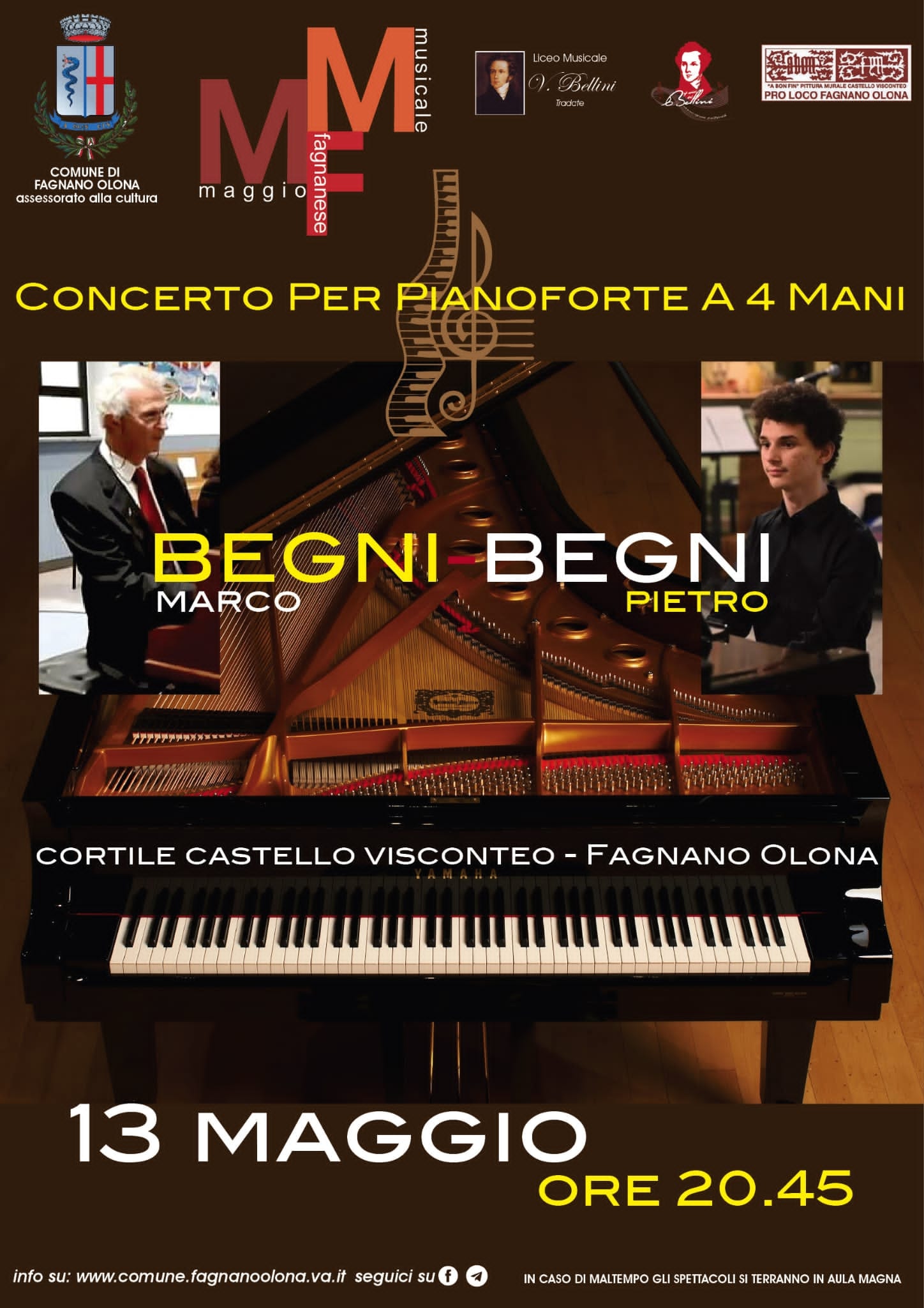 13/05/2023 – Concerto pianoforte a 4 mani – Fagnano Ol. (VA)
